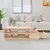 Produktbild 3 för Soffbord 120x50x40,5 cm massiv furu