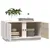 Produktbild 5 för Soffbord vit 80x50x40 cm massivt furu
