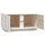 Produktbild 8 för Soffbord vit 80x50x40 cm massivt furu