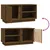 Produktbild 9 för Tv-bänk honungsbrun 80x35x40,5 cm massiv furu