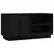 Produktbild 2 för Tv-bänk svart 80x35x40,5 cm massiv furu