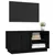 Produktbild 4 för Tv-bänk svart 80x35x40,5 cm massiv furu