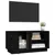 Produktbild 5 för Tv-bänk svart 80x35x40,5 cm massiv furu