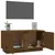 Produktbild 5 för Tv-bänk honungsbrun 80x35x40,5 cm massiv furu