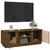 Produktbild 5 för Tv-bänk honungsbrun 110x35x40,5 cm massiv furu