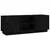 Produktbild 2 för Tv-bänk svart 110x35x40,5 cm massiv furu