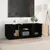 Produktbild 3 för Tv-bänk svart 110x35x40,5 cm massiv furu