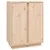 Produktbild 2 för Skänk vit 60x35x80 cm massiv furu