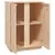 Produktbild 8 för Skänk vit 60x35x80 cm massiv furu