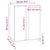 Produktbild 10 för Skänk vit 60x35x80 cm massiv furu
