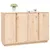 Produktbild 4 för Skänk vit 120x35x80 cm massiv furu