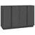 Produktbild 2 för Skåp grå 120x35x80 cm massiv furu