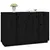 Produktbild 4 för Skänk svart 120x35x80 massiv furu