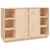 Produktbild 2 för Skänk vit 120x35x80 cm massiv furu
