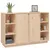 Produktbild 4 för Skänk vit 120x35x80 cm massiv furu