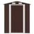 Produktbild 3 för Trädgårdsskjul mörkbrun 192x938x223 cm galvaniserat stål