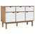 Produktbild 2 för Skänk OTTA brun&vit 114x43x73,5 cm massiv furu