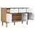 Produktbild 4 för Skänk OTTA brun&vit 114x43x73,5 cm massiv furu