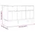Produktbild 6 för Skänk OTTA brun&vit 114x43x73,5 cm massiv furu