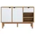 Produktbild 3 för Skänk OTTA brun&vit 114x43x73,5 cm massiv furu