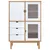 Produktbild 3 för Skänk OTTA brun&vit 85x43x125 cm massiv furu
