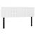 Produktbild 2 för Huvudgavlar 2 st vit 72x5x78/88 cm konstläder