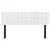 Produktbild 3 för Huvudgavlar 2 st vit 72x5x78/88 cm konstläder