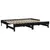 Produktbild 7 för Utdragbar dagbädd svart 2x(80x200) cm massiv furu
