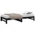 Produktbild 6 för Utdragbar dagbädd svart 2x(90x200) cm massiv furu
