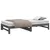 Produktbild 6 för Utdragbar dagbädd grå 2x(80x200) cm massiv furu