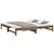 Produktbild 3 för Utdragbar dagbädd honungsbrun 2x(80x200) cm massiv furu
