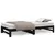 Produktbild 5 för Utdragbar dagbädd svart 2x(80x200) cm massiv furu