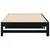 Produktbild 9 för Utdragbar dagbädd svart 2x(80x200) cm massiv furu