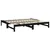 Produktbild 7 för Utdragbar dagbädd svart 2x(90x190) cm massiv furu