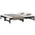 Produktbild 3 för Utdragbar dagbädd svart 2x(75x190) cm massiv furu