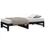 Produktbild 6 för Utdragbar dagbädd svart 2x(75x190) cm massiv furu