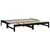 Produktbild 7 för Utdragbar dagbädd svart 2x(75x190) cm massiv furu