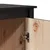 Produktbild 9 för Skänk svart 83x41,5x100 cm massiv furu