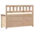 Produktbild 7 för Bänk 110x41x76,5 cm massiv furu