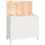 Produktbild 2 för Tvättkorg vit 88,5x44x76 cm massiv furu