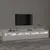 Produktbild 3 för Tv-bänk med LED-belysning vit 240x35x40 cm