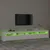 Produktbild 4 för Tv-bänk med LED-belysning vit 240x35x40 cm