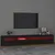 Produktbild 5 för Tv-bänk med LED-belysning Svart 240x35x40 cm