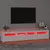 Produktbild 5 för Tv-bänk med LED-belysning svart 210x35x40 cm