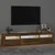 Produktbild 3 för Tv-bänk med LED-belysning Rökfärgad ek 195x35x40 cm