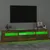 Produktbild 4 för Tv-bänk med LED-belysning Rökfärgad ek 195x35x40 cm