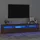 Tv-bänk med LED-belysning brun ek 195x35x40 cm