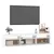 Produktbild 6 för Tv-bänk med LED-belysning vit 180x35x40 cm