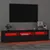 Produktbild 5 för TV-bänk med LED-belysning svart 180x35x40 cm