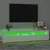 Produktbild 4 för Tv-bänk med LED-belysning vit högglans 180x35x40 cm